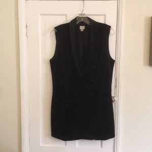 Black Velvet Vest
